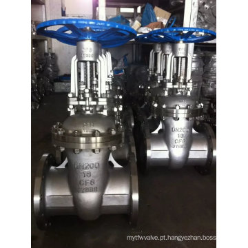 Válvula de porta 304/316 de aço inoxidável da flange para o gás e a água de óleo (Z41F)